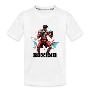 Boxer / Sport / Kampf / Arena / Boxring / Fäuste - Kinder Premium Bio T-Shirt - Weiß - Vorne