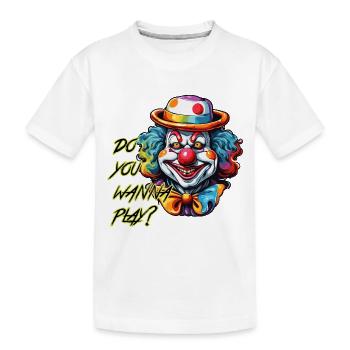 Clown / Circus / Carnival / Carnival / Playful - Kids' Premium Organic T-Shirt - white - Front