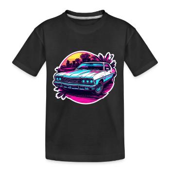Car / Vehicle / Passenger Car / Mobile / Old Timer / Driving - Kids' Premium Organic T-Shirt - black - Front