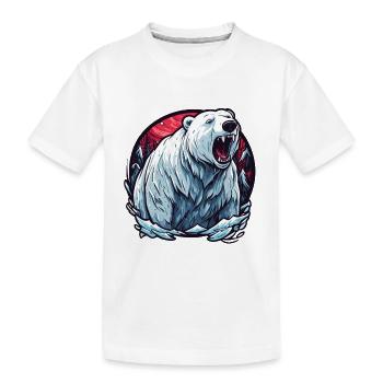 Ours polaire / Animal / Norpol / hiver / enfantin / mignon - T-shirt bio Premium Enfant - blanc - Devant