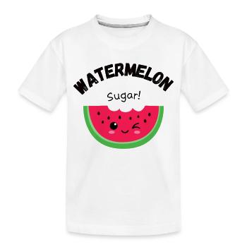 Watermelon sugar! - Kinder Premium Bio T-Shirt - Weiß - Vorne