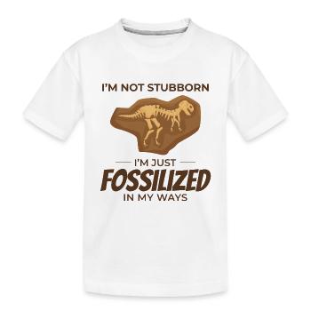 Chasse aux fossiles Paléontologie Géologie de collection - T-shirt bio Premium Enfant - blanc - Devant