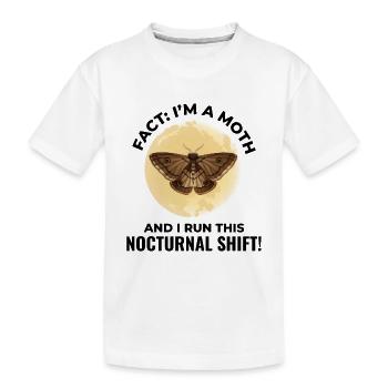 Motte nachtaktives Tier Insektensammler Entomologie - Kinder Premium Bio T-Shirt - Weiß - Vorne