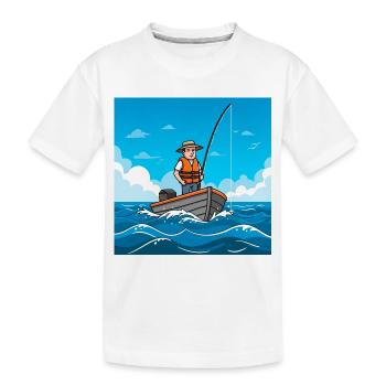 Le guide des gros appâts : Comment attraper plus de poissons - T-shirt bio Premium Enfant - blanc - Devant