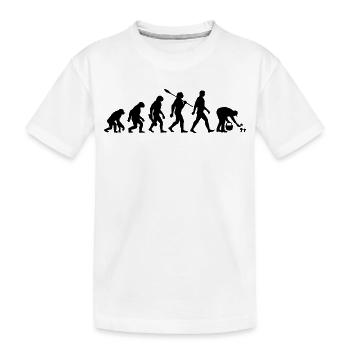 Evolution Cueilleurs de champignons, Cueillette de champignons - T-shirt bio Premium Enfant - blanc - Devant