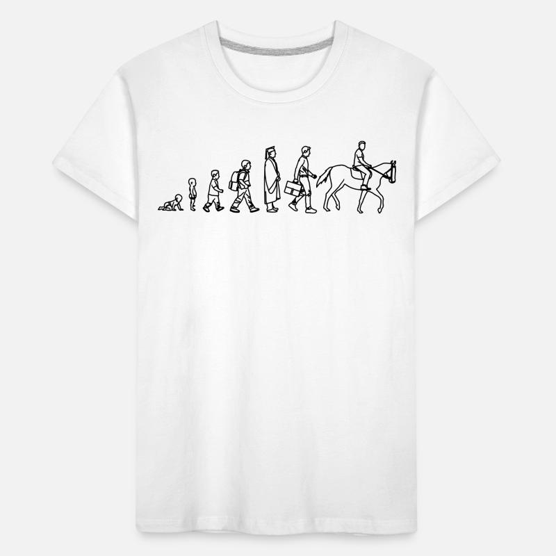 Évolution de l’enfant au cavalier T-shirt bio Premium Enfant