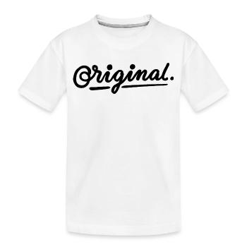 Original - Kinder Premium Bio T-Shirt - Weiß - Vorne