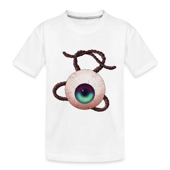 Eyeball - Kinder Premium Bio T-Shirt - Weiß - Vorne