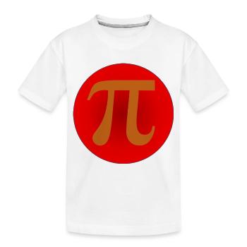 Pi Symbol - Kids' Premium Organic T-Shirt - white - Front