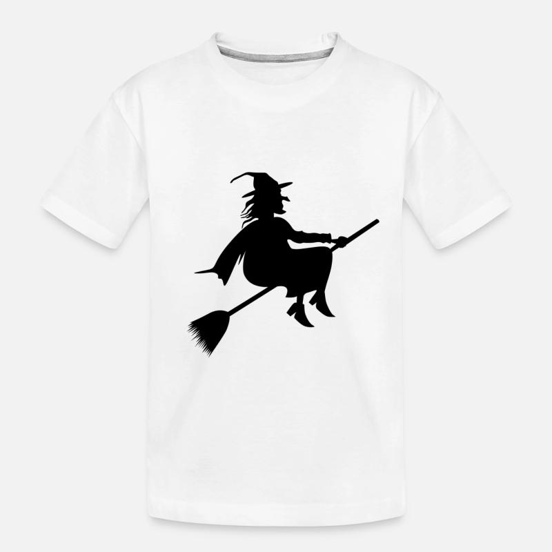 Hexe - Kinder Premium Bio T-Shirt - Weiß