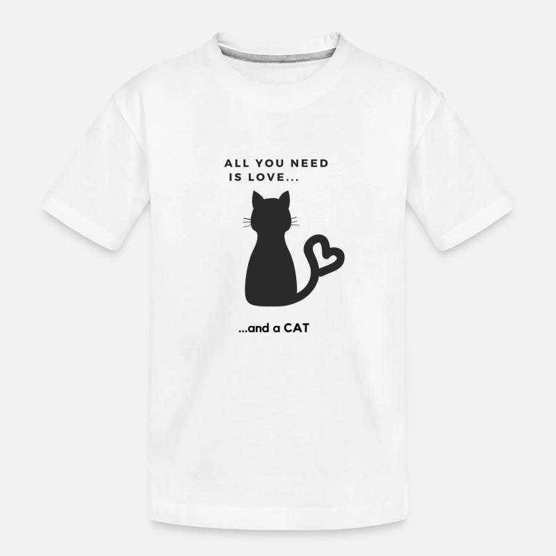 Design Chat doux - T-shirt bio Premium Enfant - blanc