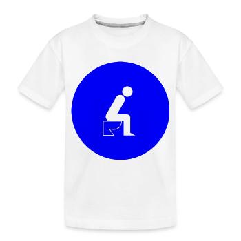 salle de bain bath baignoire bathtube shower douche98 - T-shirt bio Premium Enfant - blanc - Devant