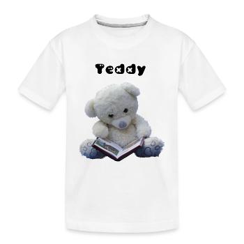 Teddy - Kids' Premium Organic T-Shirt - white - Front