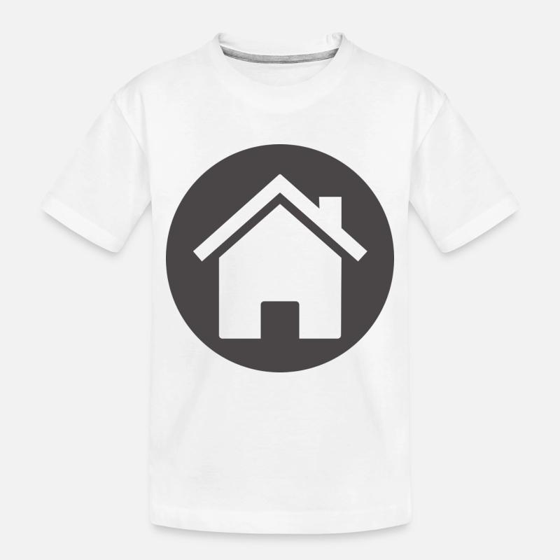 construction de maisons maison maison architecture gebaeude206 - T-shirt bio Premium Enfant - blanc