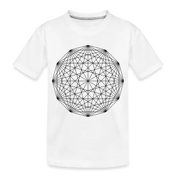 Geometrie Ornament - Kinder Premium Bio T-Shirt - Weiß - Vorne