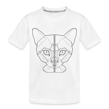 chat amoureux chat chemise chats petit ami - T-shirt bio Premium Enfant - blanc - Devant
