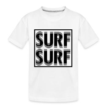 Surf / surfeurs exclusive design unisexe - T-shirt bio Premium Enfant - blanc - Devant