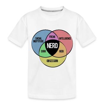 NERD SHIRT - T-shirt bio Premium Enfant - blanc - Devant