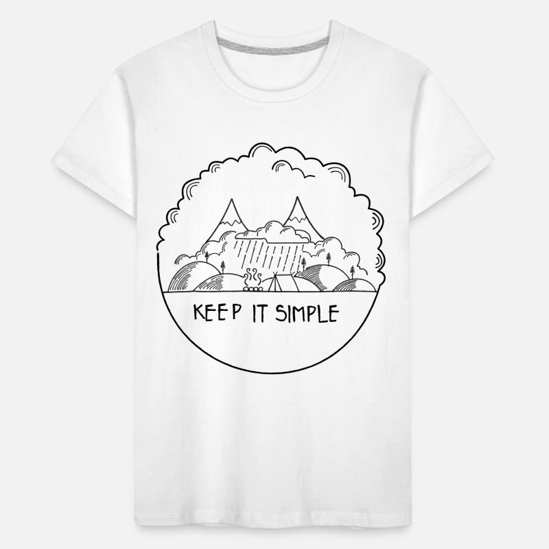 Keep it Simple Cloudy Kids' Premium Organic T-Shirt