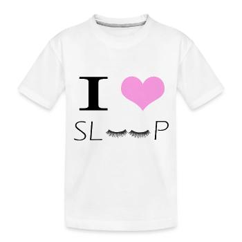 J'aime trop dormir! idée cadeau - T-shirt bio Premium Enfant - blanc - Devant