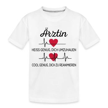 Ärztin - Kinder Premium Bio T-Shirt - Weiß - Vorne