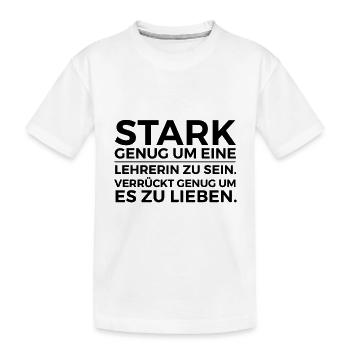 Geschenkidee für Lehrerinnen Lehrerin Lehrer - Kinder Premium Bio T-Shirt - Weiß - Vorne