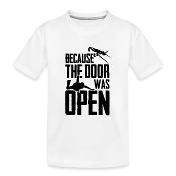 Parachutisme | Idée cadeau avion Skydive Skydiver - T-shirt bio Premium Enfant - blanc - Devant
