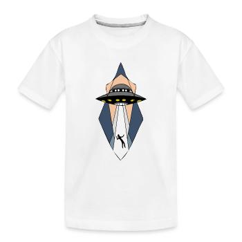 UFO Alien Spaceship - Außerirdisch Cool - Kinder Premium Bio T-Shirt - Weiß - Vorne