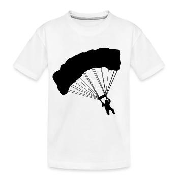 Fallschirmspringen Fallschirmsprung Fallschirm - Kinder Premium Bio T-Shirt - Weiß - Vorne