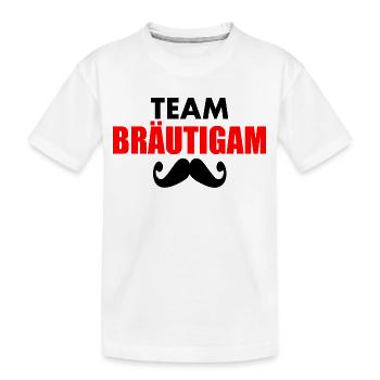 Team bräutigam - Kinder Premium Bio T-Shirt - Weiß - Vorne