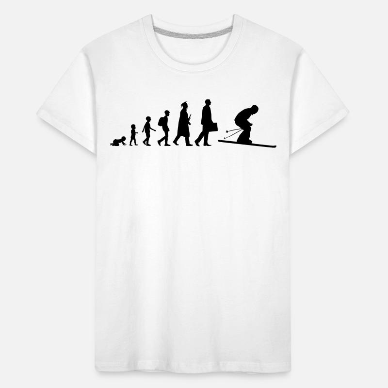 Évolution du skieur T-shirt bio Premium Enfant