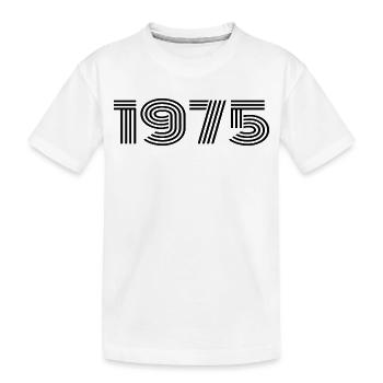 Cadeau anniversaire 1975 fête d'anniversaire 1975 - T-shirt bio Premium Enfant - blanc - Devant