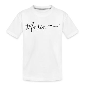 Maria Prénom Décoratif - T-shirt bio Premium Enfant - blanc - Devant