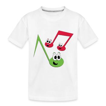Fugly Noten - Kinder Premium Bio T-Shirt - Weiß - Vorne