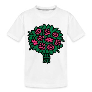 Bouquet 3 - T-shirt bio Premium Enfant - blanc - Devant