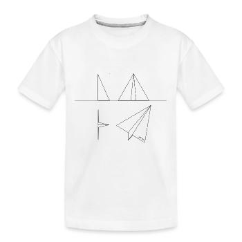 Plan de définition - T-shirt bio Premium Enfant - blanc - Devant
