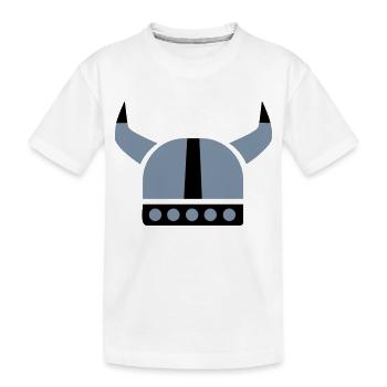 Wikinger - Kinder Premium Bio T-Shirt - Weiß - Vorne