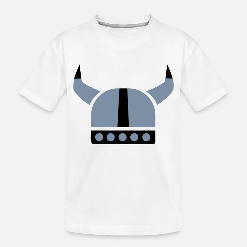 Wikinger - Kinder Premium Bio T-Shirt - Weiß