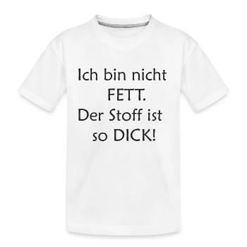 Je ne suis pas grosse - T-shirt bio Premium Enfant - blanc - Devant