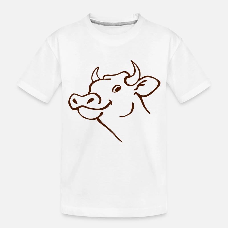 Kuh - Kinder Premium Bio T-Shirt - Weiß