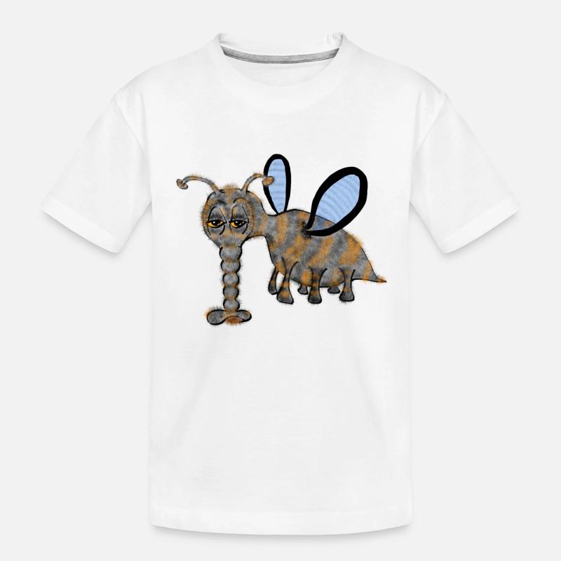 Fliege - Fly - Kinder Premium Bio T-Shirt - Weiß