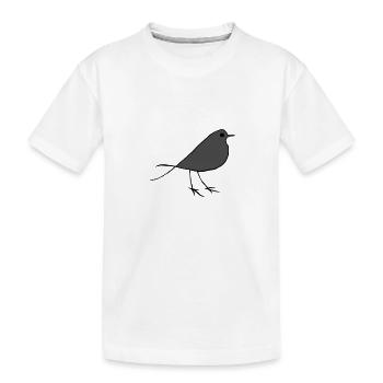Vogel Geschenk Tier animal bird Tierschutz flieg - Kinder Premium Bio T-Shirt - Weiß - Vorne