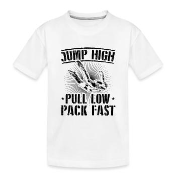 Skydiving Spruch | Skydive Skydiver Sport Geschenk - Kinder Premium Bio T-Shirt - Weiß - Vorne