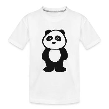 Panda Tier Pandaliebhaber Pandababy Geschenk - Kinder Premium Bio T-Shirt - Weiß - Vorne