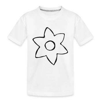 Flower garden plant gardener organic eco gift - Kids' Premium Organic T-Shirt - white - Front
