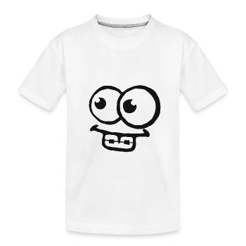 Bretelles visage dents dent braces cadeau - T-shirt bio Premium Enfant - blanc - Devant
