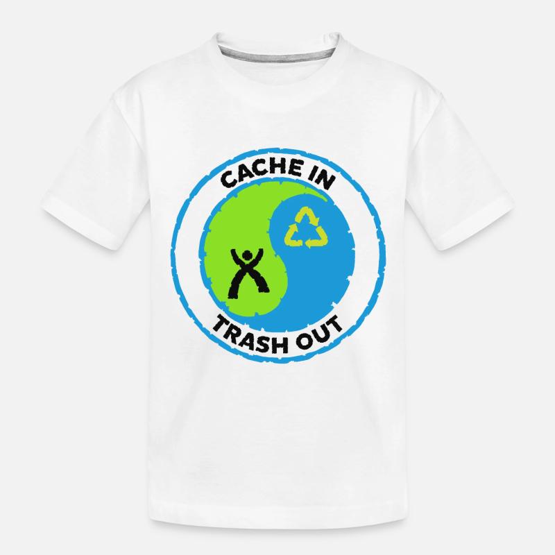 Cache in Trash out - Kinder Premium Bio T-Shirt - Weiß