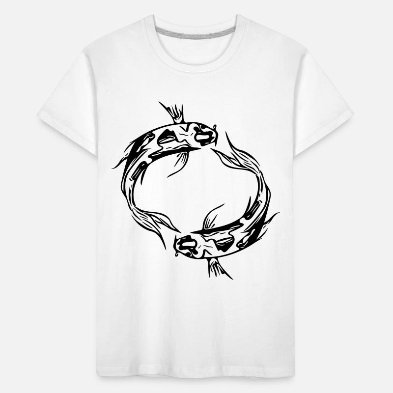 Two Vector Koi Carp Fish Kids' Premium Organic T-Shirt