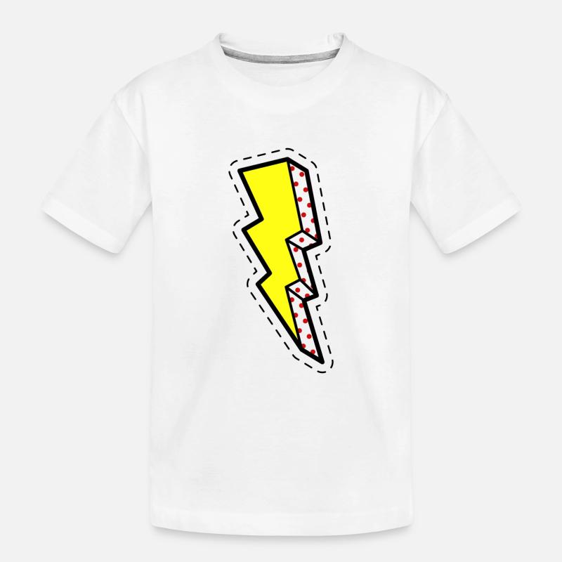 blitz Comic - Kinder Premium Bio T-Shirt - Weiß
