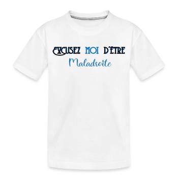 Entschuldigung, dass ich ungeschickt bin - Kinder Premium Bio T-Shirt - Weiß - Vorne